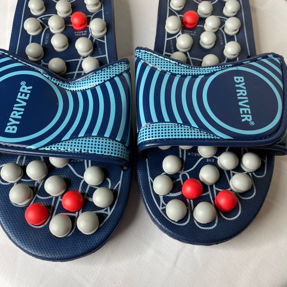 BYRIVER ACUPRESSURE FOOT MASSAGE Sandal/Slippers. Sz. M - Picture 5 of 8